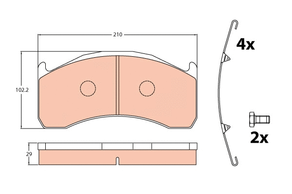 Brake Pad Set, disc brake (GDB5089)