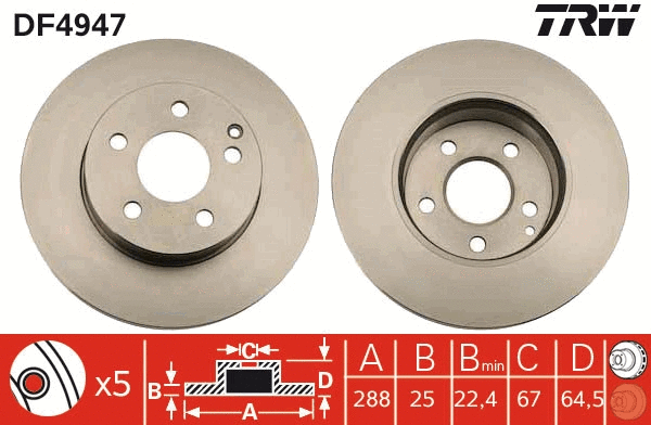 Brake Disc (DF4947)