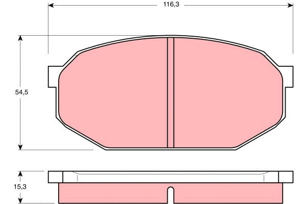 Brake Pad Set, disc brake (GDB203)