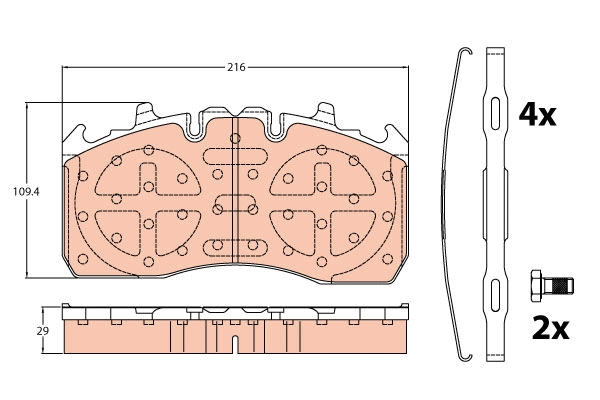 Brake Pad Set, disc brake (GDB5112)