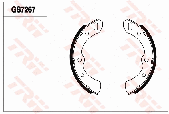 Brake Shoe Set, parking brake (GS7267)