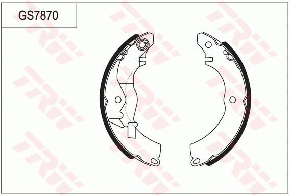 Brake Shoe Set (GS7870)