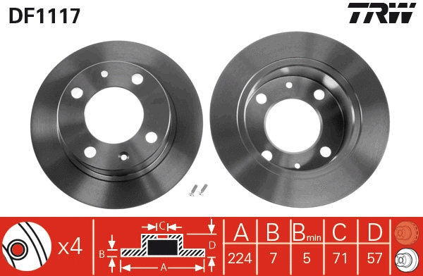 Brake Disc (DF1117)