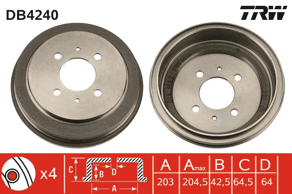 Brake Drum (DB4240)