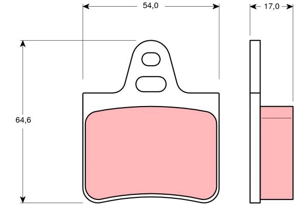 Brake Pad Set, disc brake (GDB263)