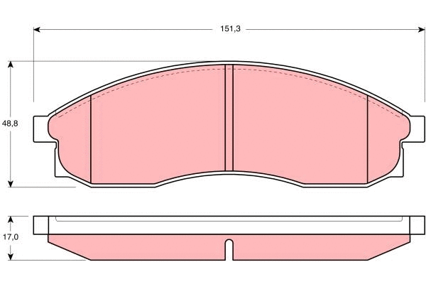 Brake Pad Set, disc brake (GDB3107)