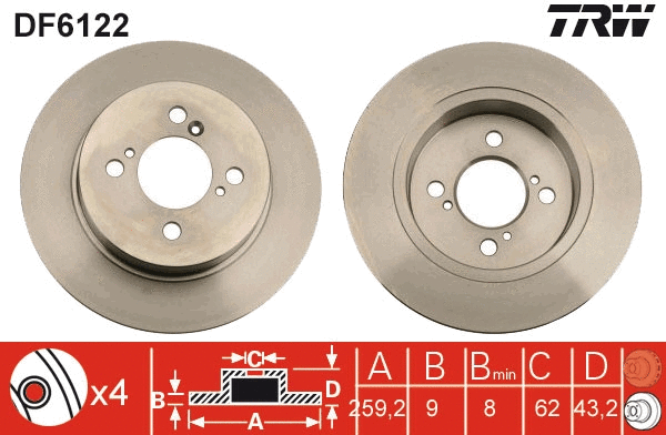 Brake Disc (DF6122)