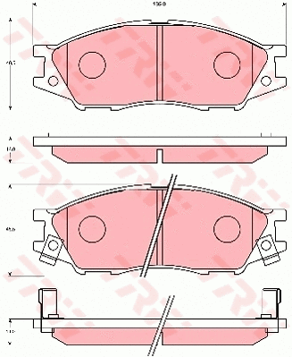 Brake Pad Set, disc brake (GDB7043)