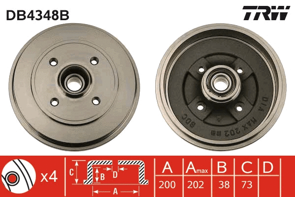 Brake Drum (DB4348B)