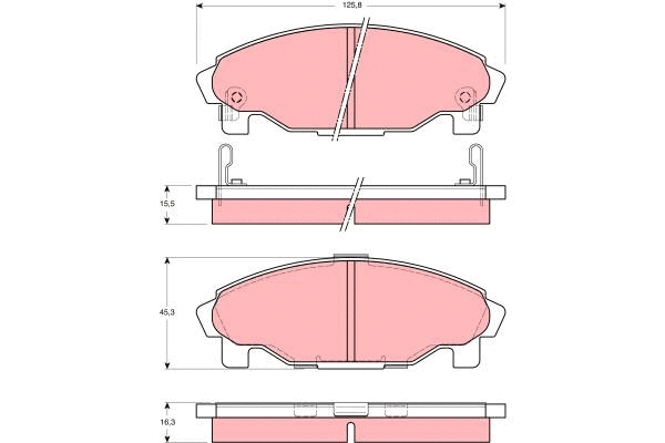 Brake Pad Set, disc brake (GDB3071)