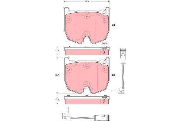 Brake Pad Set, disc brake (GDB1599)