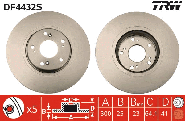Brake Disc (DF4432S)