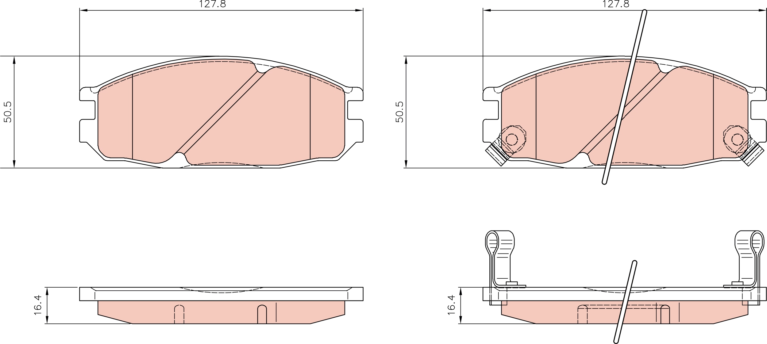 Brake Pad Set, disc brake (GDB3149)
