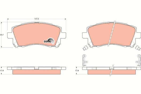 Brake Pad Set, disc brake (GDB3217)