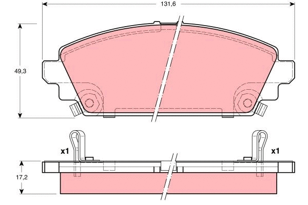 Brake Pad Set, disc brake (GDB3189)