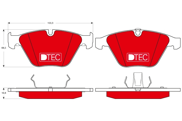Brake Pad Set, disc brake (GDB1498DTE)