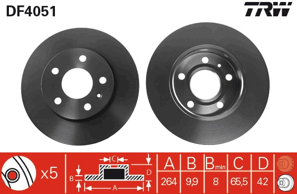 Brake Disc (DF4051)