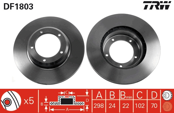 Brake Disc (DF1803)