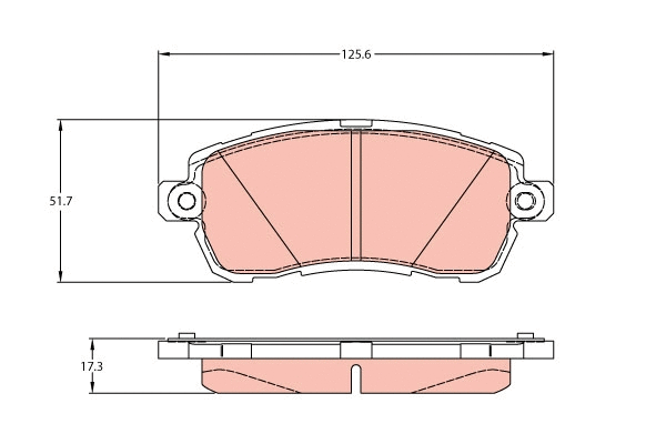 Brake Pad Set, disc brake (GDB2176)