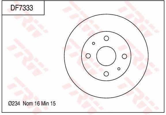 Brake Disc (DF7333)