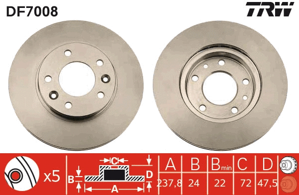 Brake Disc (DF7008)
