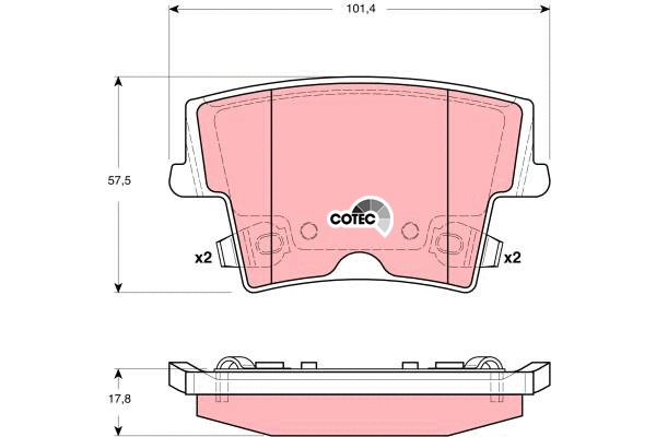 Brake Pad Set, disc brake (GDB4135)