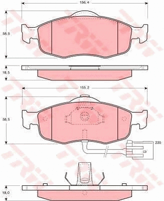 Brake Kit, disc brake (GTD1046)
