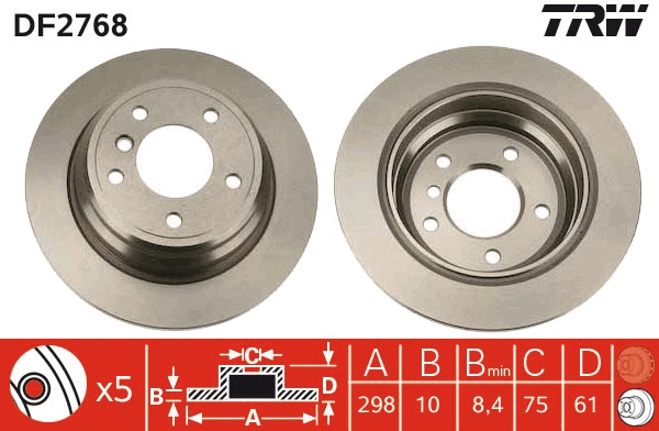 Brake Disc (DF2768)