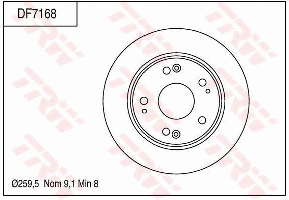 Brake Disc (DF7168)