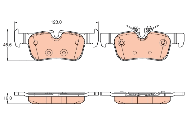 Brake Pad Set, disc brake (GDB2063)
