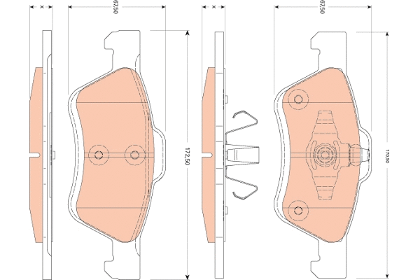 Brake Pad Set, disc brake (GDB1752)