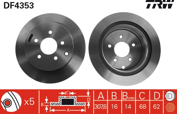 Brake Disc (DF4353)