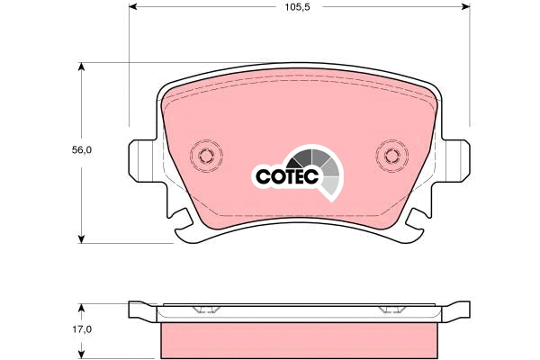 Brake Pad Set, disc brake (GDB1551)