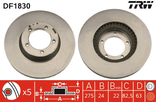 Brake Disc (DF1830)