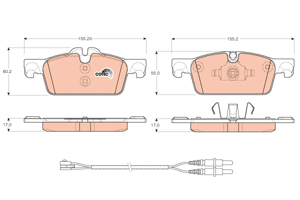 Brake Pad Set, disc brake (GDB1929)