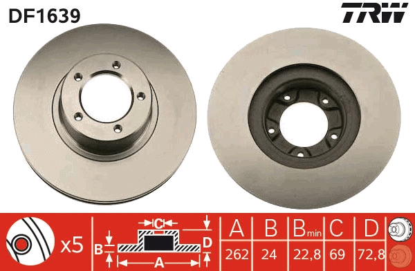 Brake Disc (DF1639)