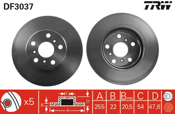 Brake Disc (DF3037)