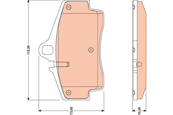 Brake Pad Set, disc brake (GDB1757)