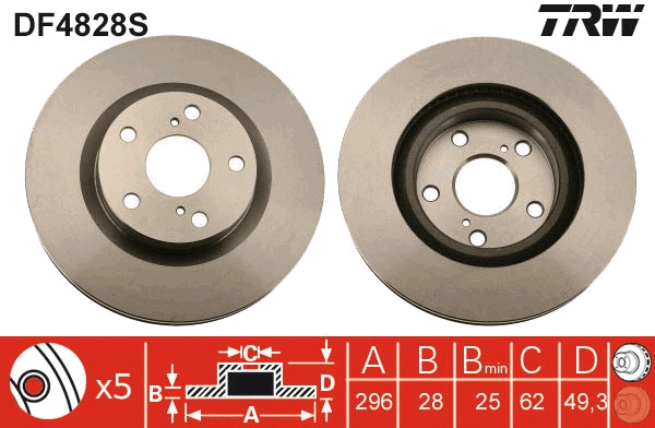 Brake Disc (DF4828S)