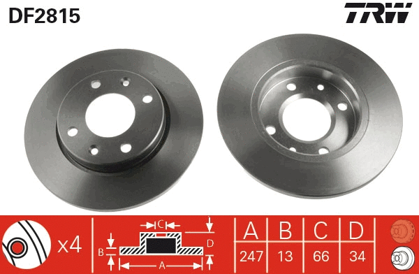Brake Disc (DF2815)