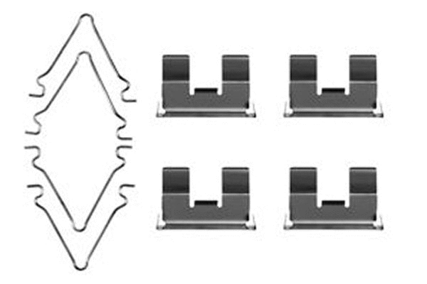 Accessory Kit, disc brake pad (PFK217)
