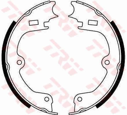 Brake Shoe Set, parking brake (GS6234)