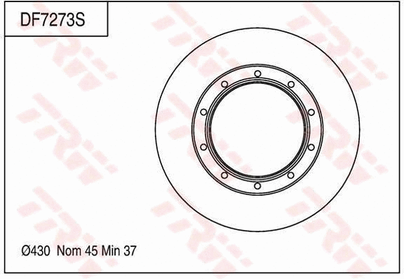Brake Disc (DF7273S)