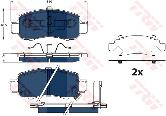 Brake Pad Set, disc brake (GDB3376BTE)