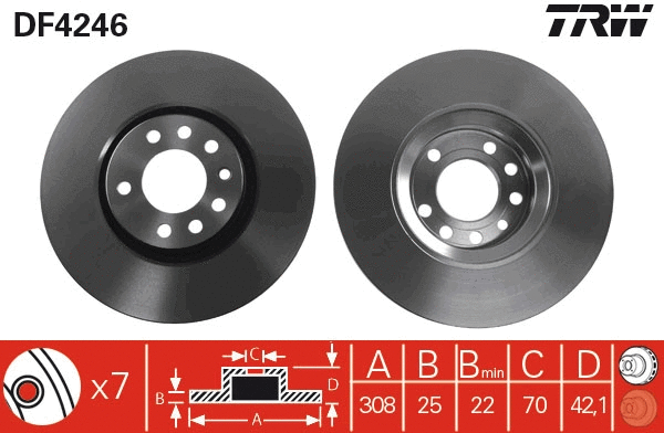 Brake Disc (DF4246)