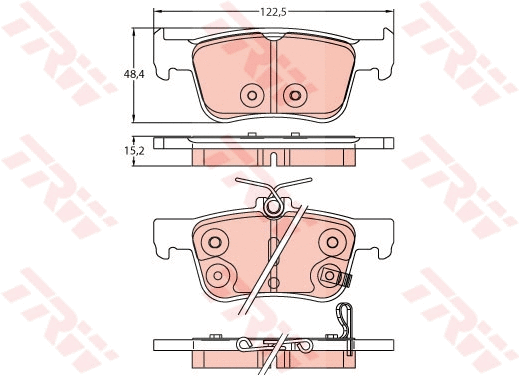 Brake Pad Set, disc brake (GDB2252)