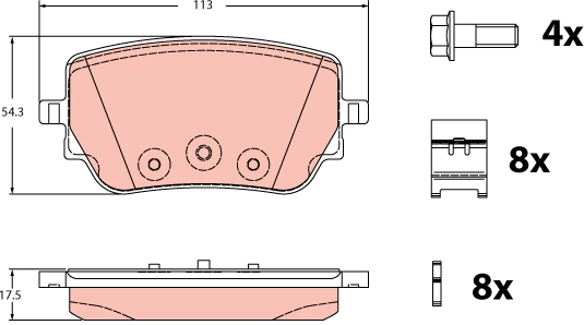 Brake Pad Set, disc brake (GDB2331)