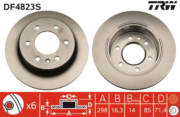 Brake Disc (DF4823S)