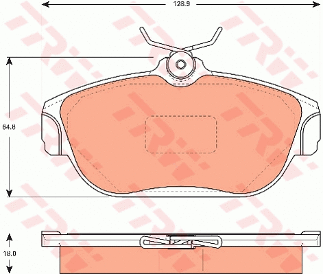 Brake Pad Set, disc brake (GDB7526)