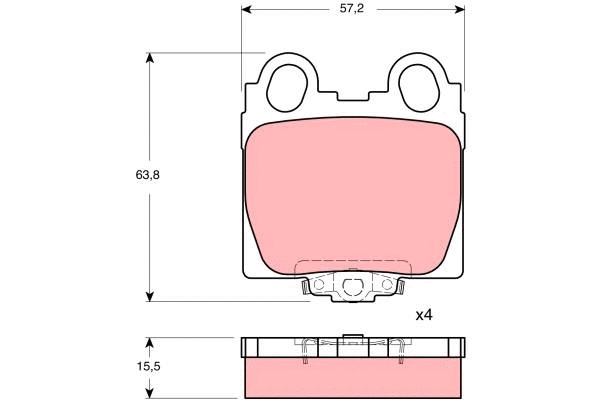 Brake Pad Set, disc brake (GDB3233)